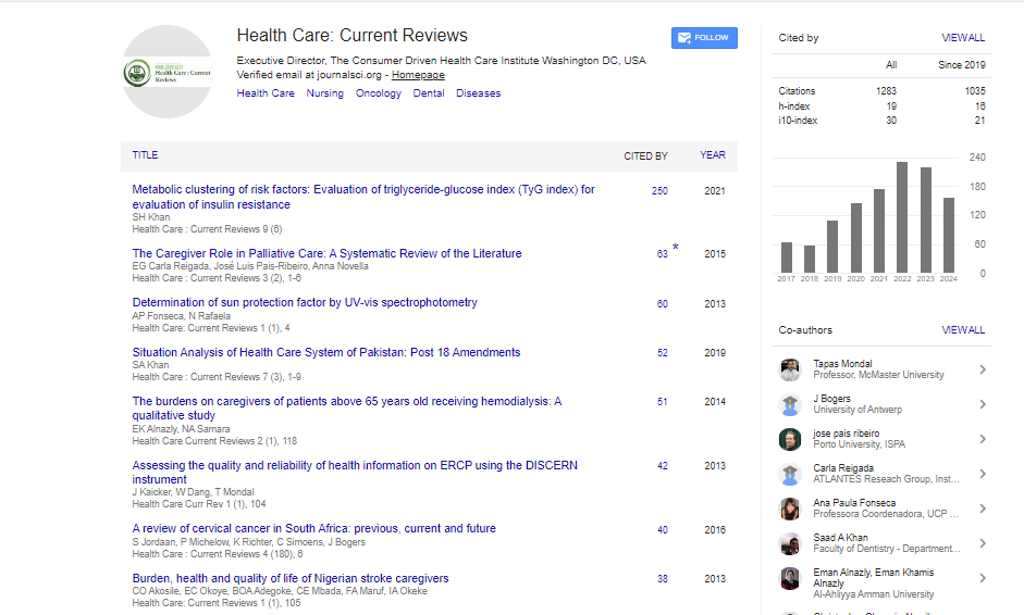 Health Care : Current Reviews